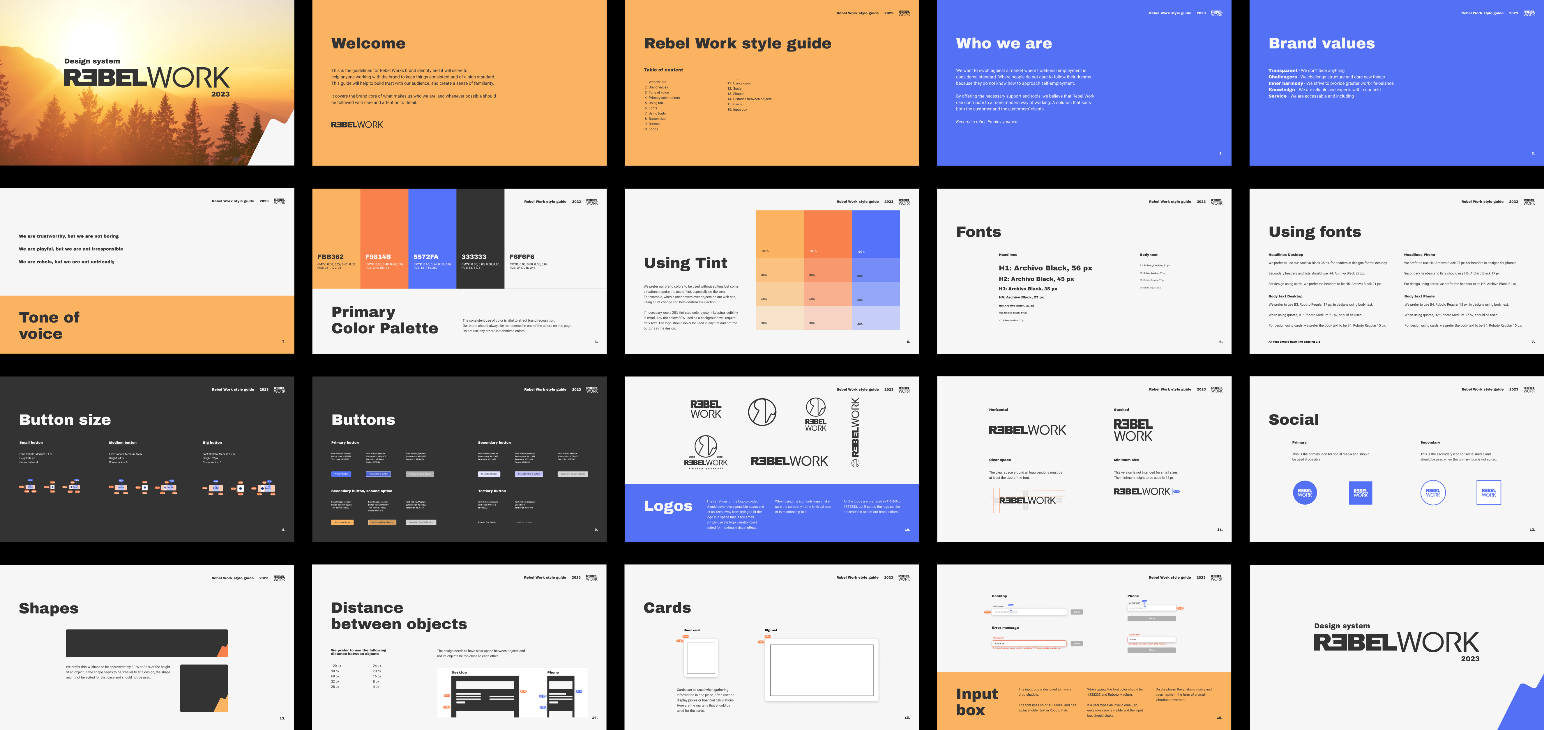 Design system for Rebel Work